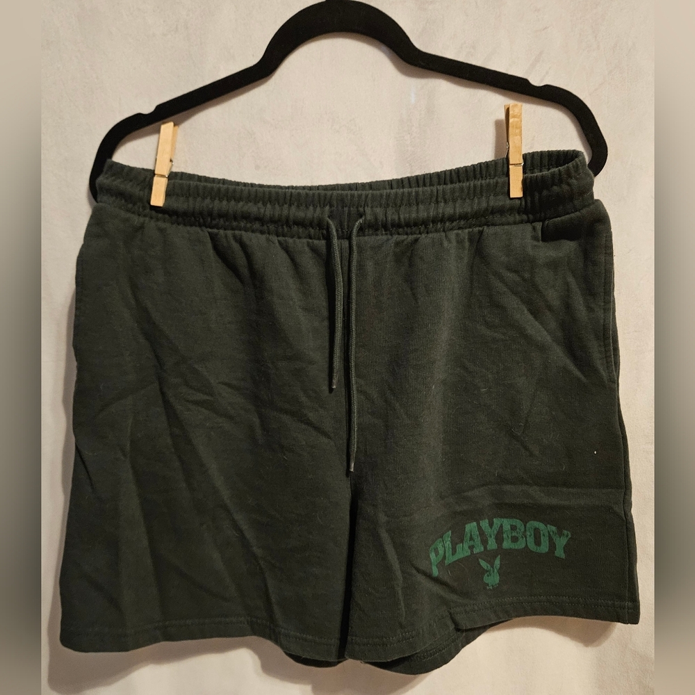 PLAYBOY Women's Forest Green Athletic Shorts
